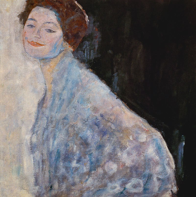 Damenbildnis in weiß. from Gustav Klimt