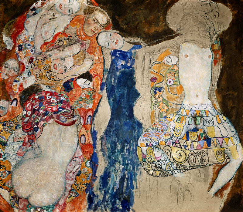 Die Braut (bild unvollendet) from Gustav Klimt