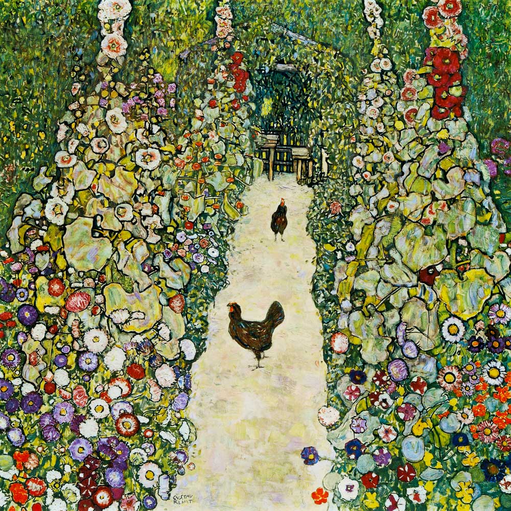 Gartenweg mit Hühnern from Gustav Klimt