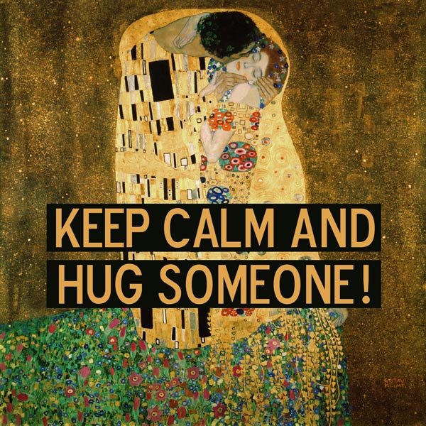 Der Kuss mit Worten from Gustav Klimt