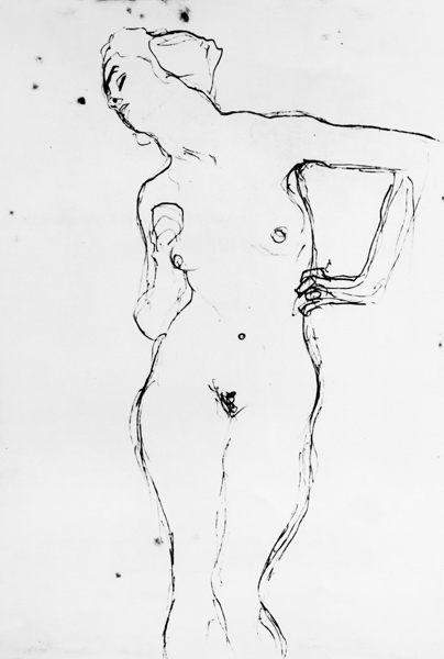 Nude from Gustav Klimt