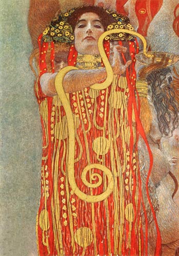 Hygieia. Detail aus der Medizin from Gustav Klimt