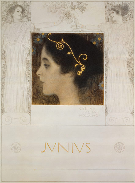 Reinzeichnung für die Allegorie Junius from Gustav Klimt