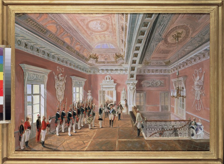 Changing of the Guard in the Pavlovsk Palace at the time of Paul I from Gustav Schwarz