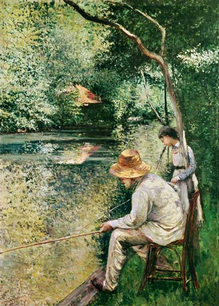 Angling from Gustave Caillebotte