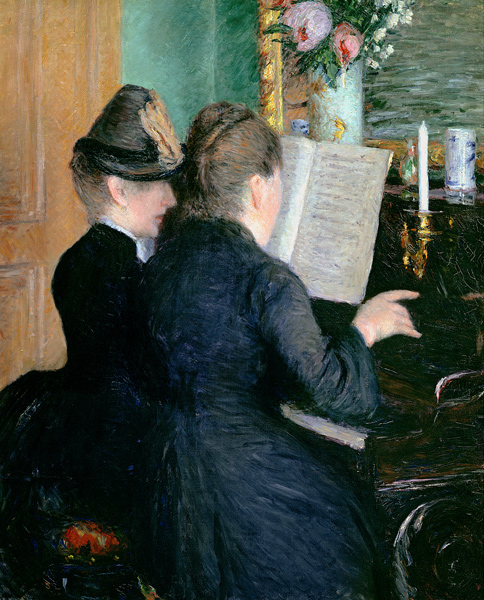 The piano lesson. from Gustave Caillebotte