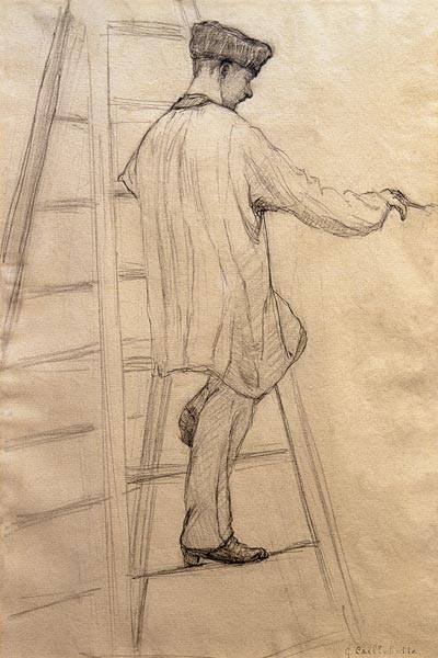Maler auf einer Leiter from Gustave Caillebotte
