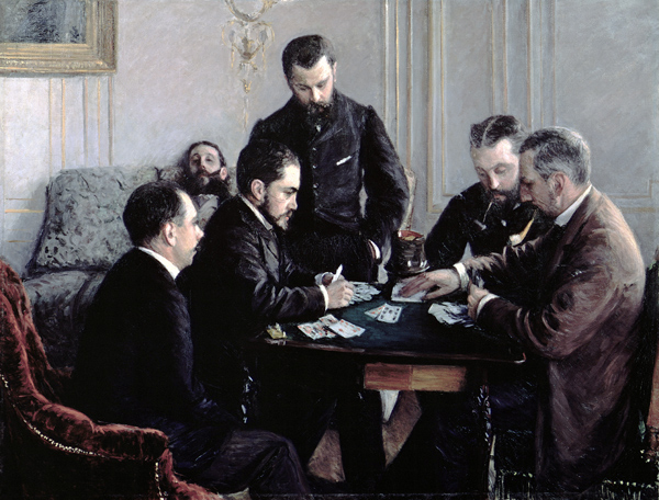 The Bezique Game from Gustave Caillebotte