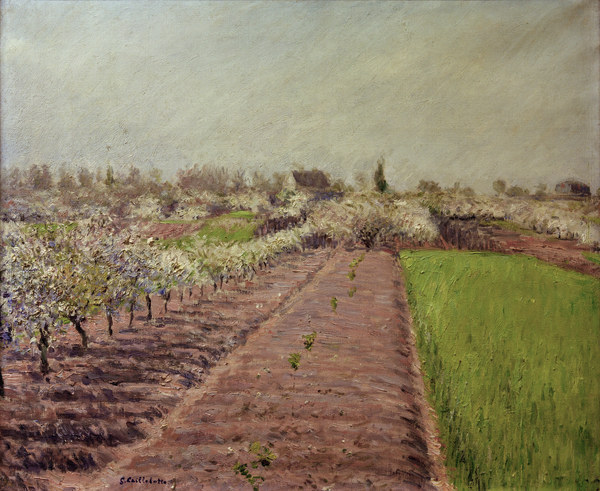 Apfelbäume in Blüte from Gustave Caillebotte