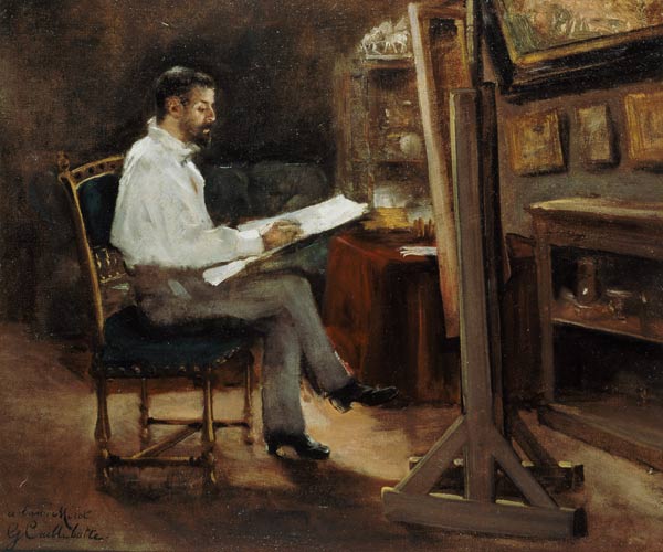 The Artist Morot in his Studio from Gustave Caillebotte