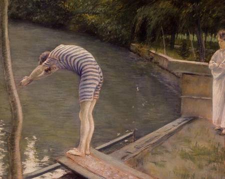 The Bather, or The Diver from Gustave Caillebotte