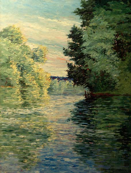 Nebenarm der Seine from Gustave Caillebotte