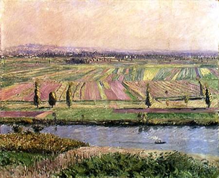 The Plain of Gennevilliers from the Hills of Argenteuil from Gustave Caillebotte