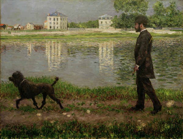 Richard Gallo und Hund from Gustave Caillebotte