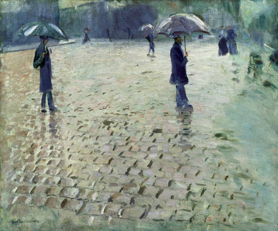 Study for a Paris Street, Rainy Day from Gustave Caillebotte