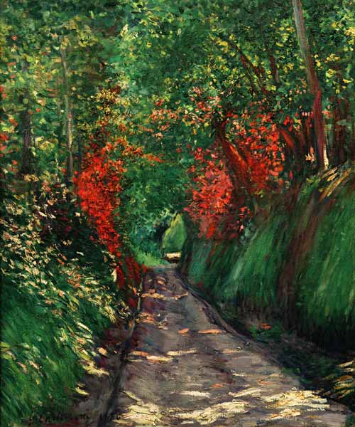Waldweg from Gustave Caillebotte