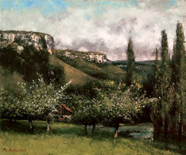 Apple Orchard from Gustave Courbet