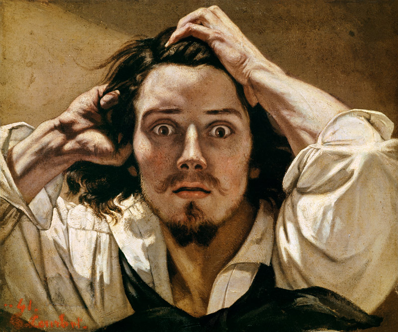 Selbstbildnis - La Desespere from Gustave Courbet
