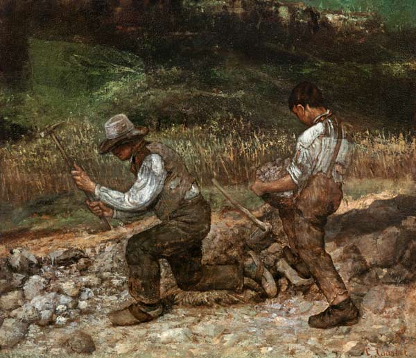 Die Steineklopfer from Gustave Courbet