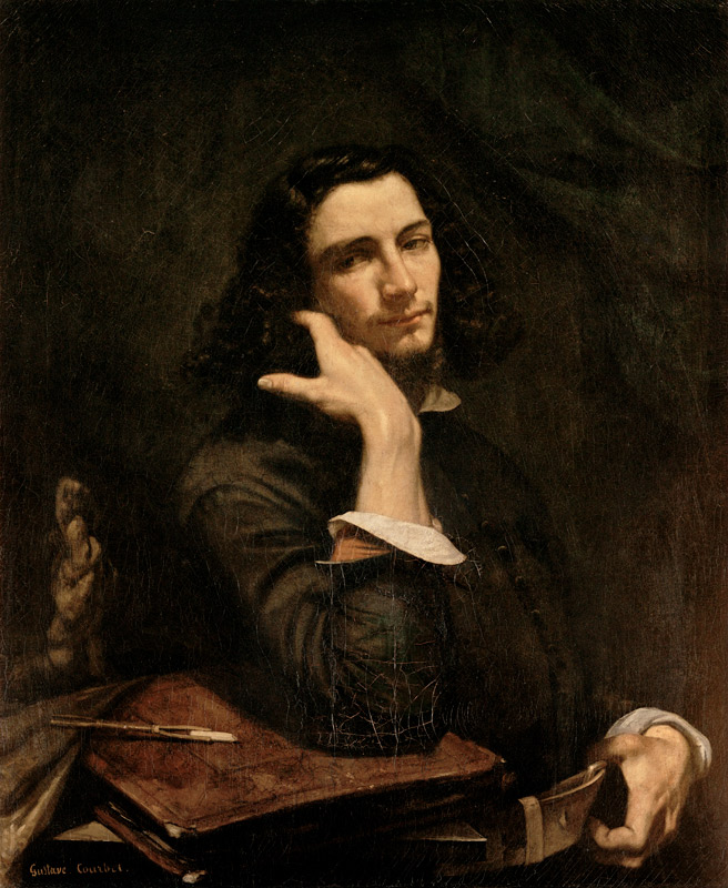 The Man with the Leather Belt. Portrait of the Artist from Gustave Courbet