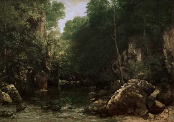 Brook of Puits noir from Gustave Courbet