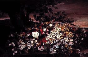 Blumenstilleben auf einer Steinbank from Gustave Courbet