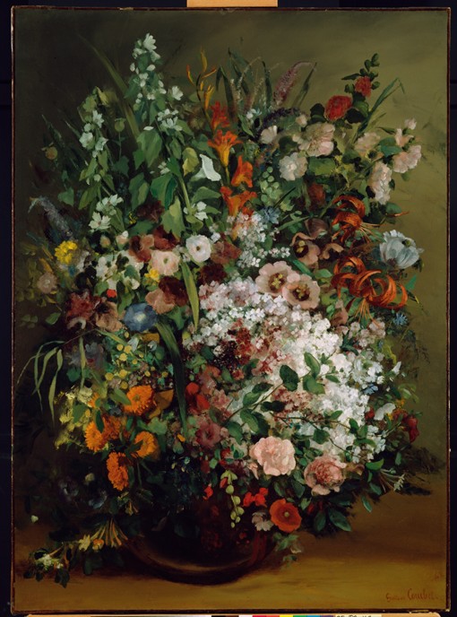 Bouquet of Flowers in a Vase from Gustave Courbet
