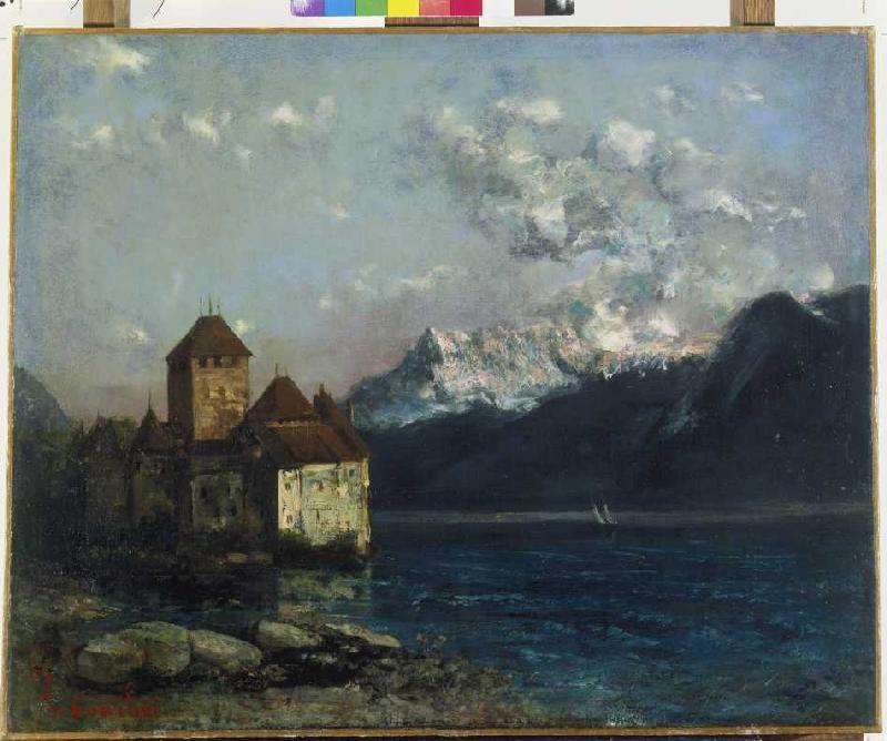 Das Chateau de Chillon am Genfer See from Gustave Courbet