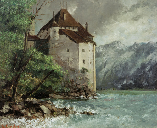 Château de Chillon from Gustave Courbet