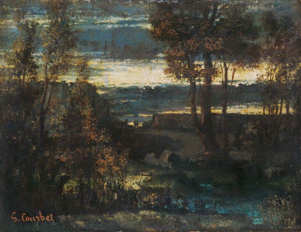 Evening Landscape from Gustave Courbet