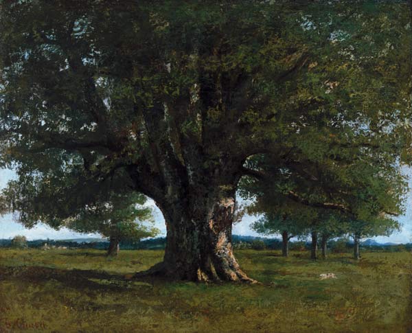 Le chêne de flagey (Le chêne de vercingétorix) from Gustave Courbet