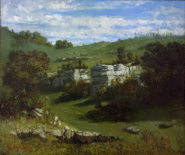 Juralandschaft bei Ornans from Gustave Courbet