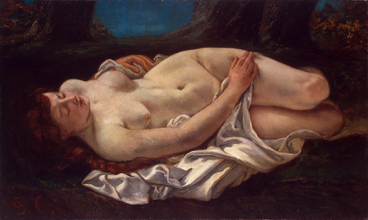 Reclining Woman from Gustave Courbet