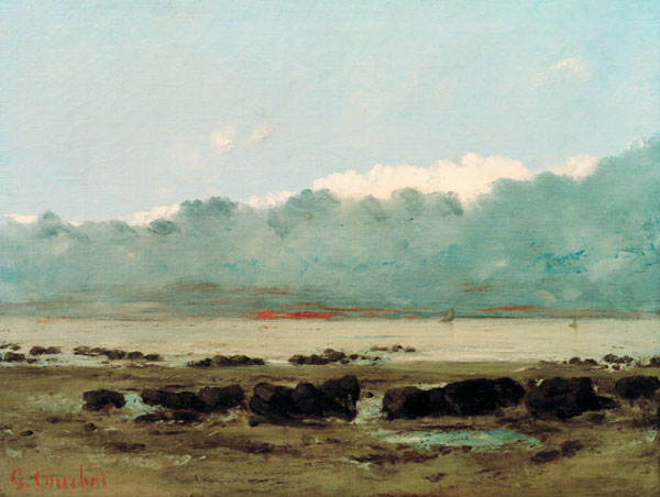 Schwarze Felsen bei Trouville from Gustave Courbet