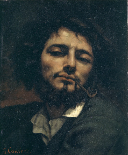 Selbstbildnis mit Pfeife from Gustave Courbet