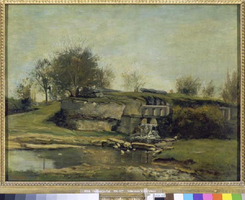 Der Steinbruch von Optevoz. from Gustave Courbet