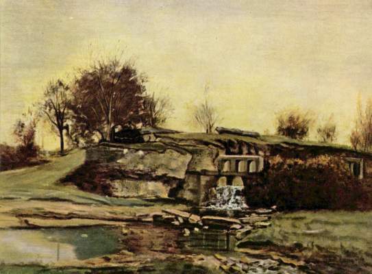 Der Steinbruch von Optevoz from Gustave Courbet