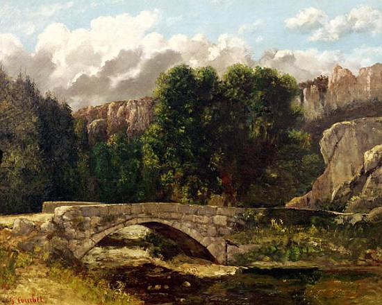 The Pont de Fleurie, Switzerland from Gustave Courbet
