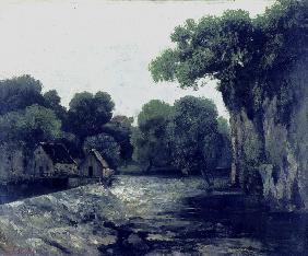Courbet / The mill-dam / 1866