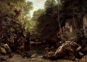 Der Waldbach (Le ruisseau couvert) from Gustave Courbet