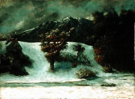Winter Landscape With The Dents Du Midi from Gustave Courbet