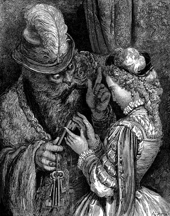 Illustration for "Les contes" by Charles Perrault from Gustave Doré