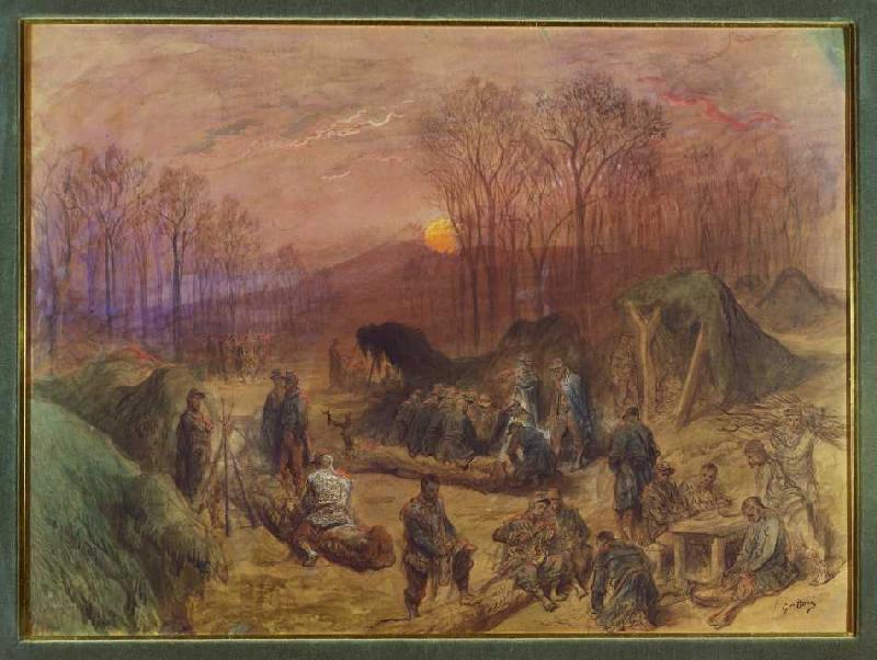 Ein Militärlager. from Gustave Doré