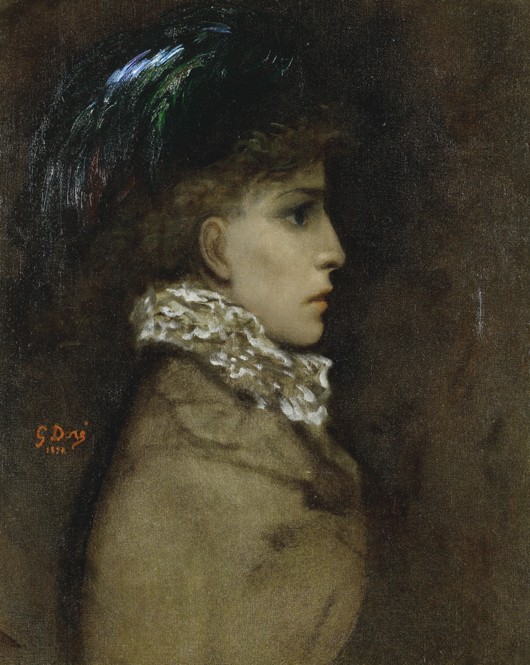 Portrait of the actress Sarah Bernhardt (1844-1923) from Gustave Doré