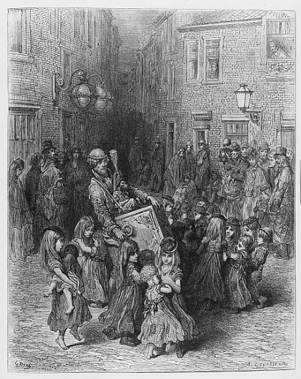 The Organ in the Court, illustration from ''London, a Pilgrimage'' from Gustave Doré