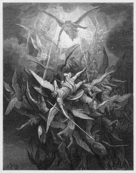 Des Allerhöchsten Macht / Stieß häuptlings ihn aus den äther’schen Höh’n from Gustave Doré