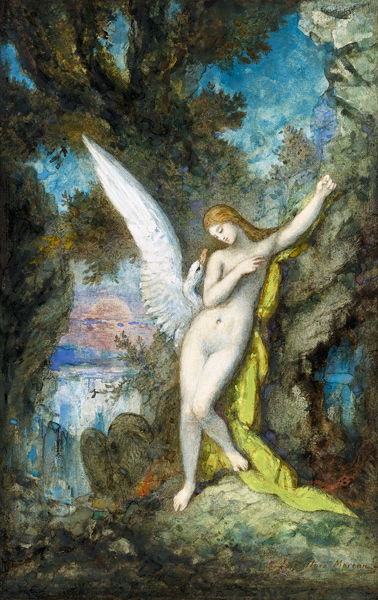 Leda and the Swan from Gustave Moreau