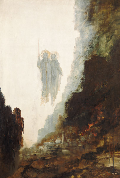 Die Engel von Sodom (Detail) from Gustave Moreau