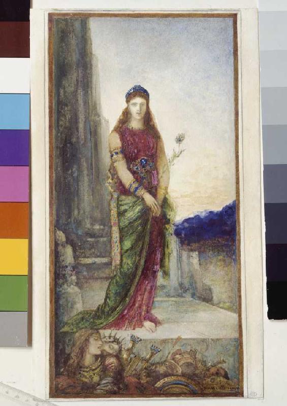 Helena vor den Mauern Trojas. from Gustave Moreau