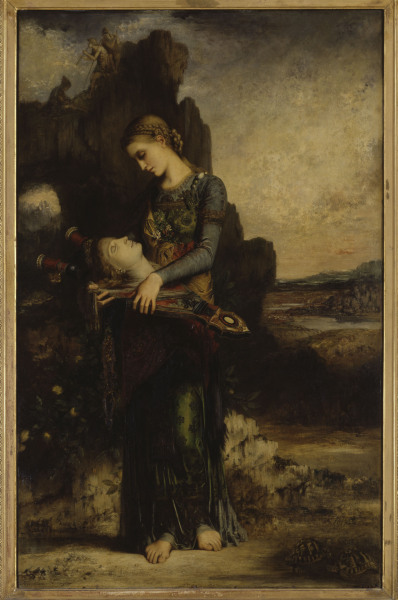 Moreau / Girl carrying Orpheus  Head from Gustave Moreau